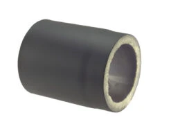 Rauchrohr Stahl Doppelwandig 500 Mm Ø 150 Mm Schwarz