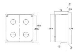 Unterputzkasten Für Brunner EAS / EOS / USA