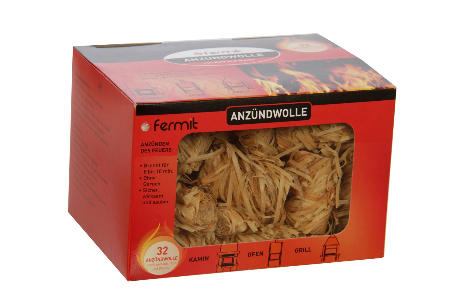 Anzünder Wolle, 32 Stück 1 Anzünder Wolle, 32 Stück