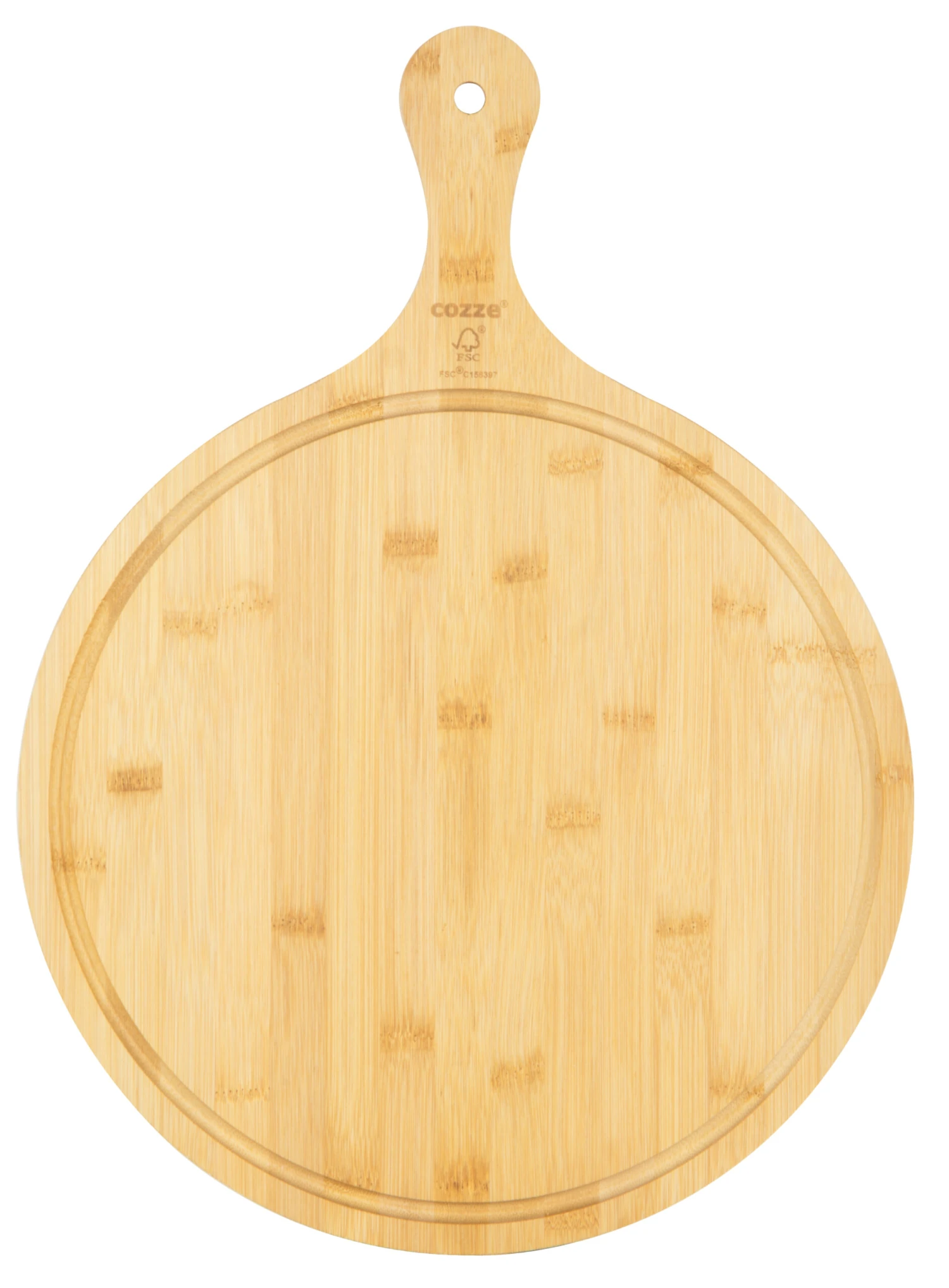 Cozze Pizzabrett ø 350 X 20 Mm Bambus FSC C158397 3 Cozze Pizzabrett ø 350 X 20 Mm Bambus FSC C158397 – Bild 3