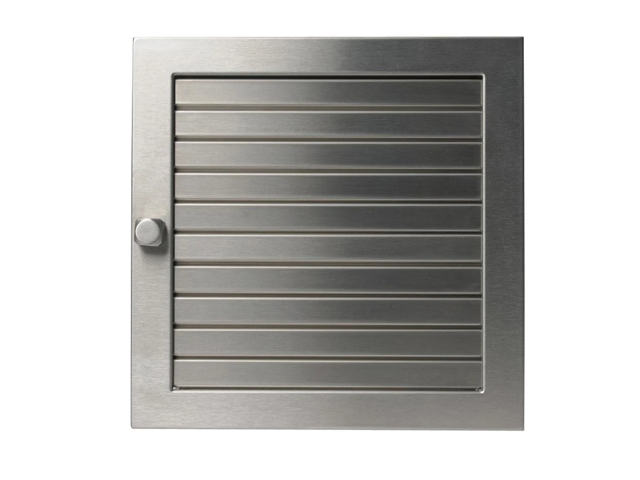 Warmluftgitter Edelstahl Matt Geschliffen 2 Warmluftgitter Edelstahl Matt Geschliffen – Bild 2