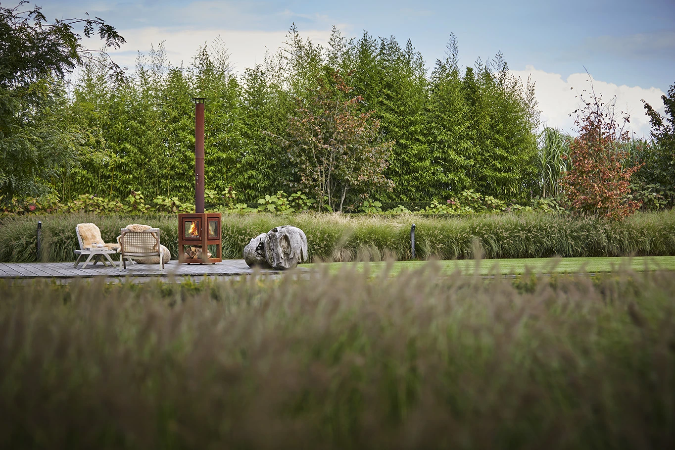 Terrassenkamin Cortenstahl RB73 QUARUBA L – Ungerostet 12 Terrassenkamin Cortenstahl RB73 QUARUBA L – Ungerostet – Bild 12