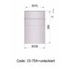 Wandfutter Doppelwandig Rauchrohr Stahl 300 Mm Ø 150 Mm Unlackiert, Lang