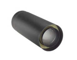 Rauchrohr Stahl Doppelwandig 750 Mm Ø 150 Mm Schwarz