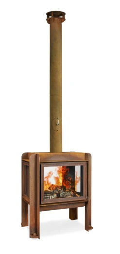 Terrassenkamin Cortenstahl RB73 FENNEK 80 – Gerostet