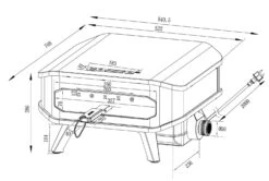 Cozze 13“ Pizzaofen Mit Pizzastein Elekt. 2200 Watt -CAFIRO Verkaufsgeschäft 9f16e2842d4952d4c7e66796197b5de0