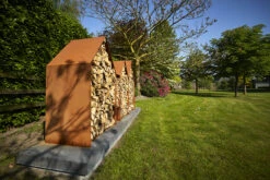 Holzlager Cortenstahl RB73 BRUGES -CAFIRO Verkaufsgeschäft Wood20Storage20Bruges2011