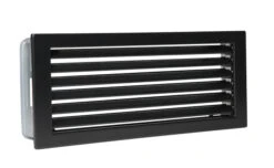 Kaltluftgitter Putzbündig Schwarz
