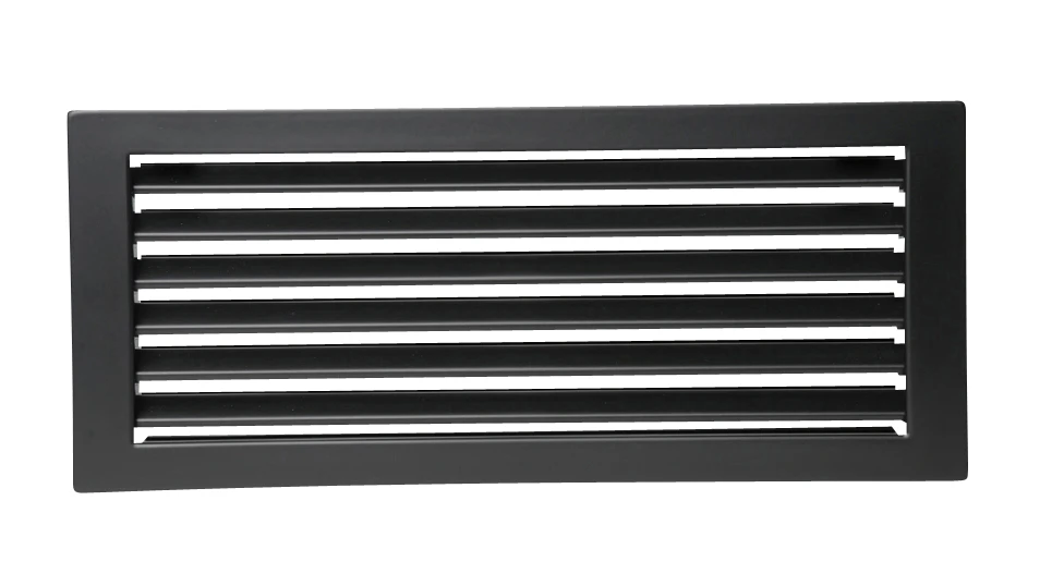 Kaltluftgitter Putzbündig Schwarz 2 Kaltluftgitter Putzbündig Schwarz – Bild 2