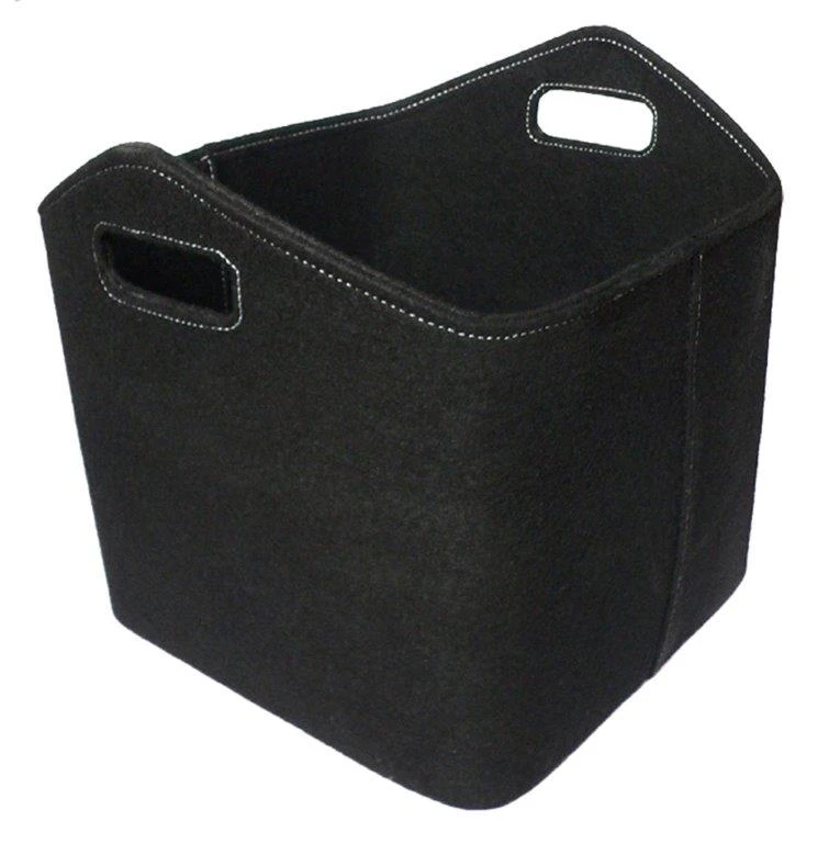 Holzkorb Aus Filz Eckig Lienbacher, Schwarz 1 Holzkorb Aus Filz Eckig Lienbacher, Schwarz