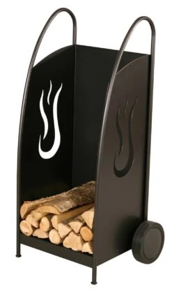 Kaminholzwagen Heibi Aus Stahl, Schwarz
