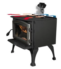 Kaminofen Ventilator Ecofan 810 XBX, Schwarz-schwarz